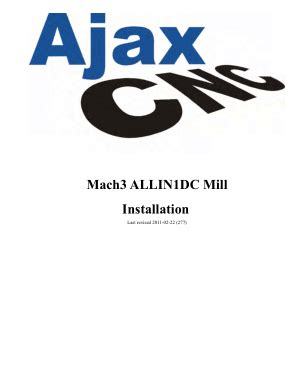 ajax cnc|Ajax CNC Manuals User Guides .
